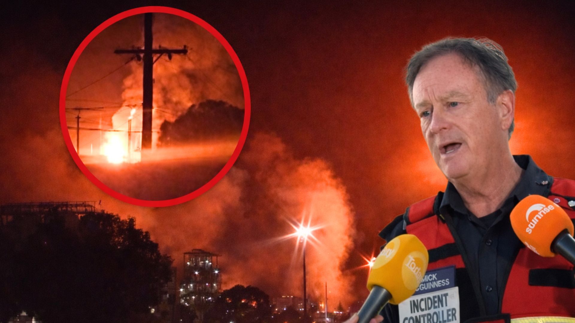 Słupy dymu w Australii. Ważna rafineria stanęła w ogniu. "Doszło do wycieku"