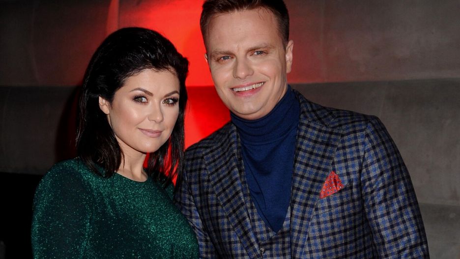 Katarzyna Cichopek i Marcin Hakiel zapozowali w maseczkach