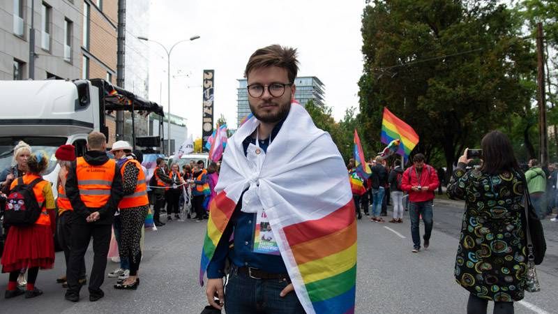 Bartosz Staszewski - organizator Marszu Równości w Lublinie