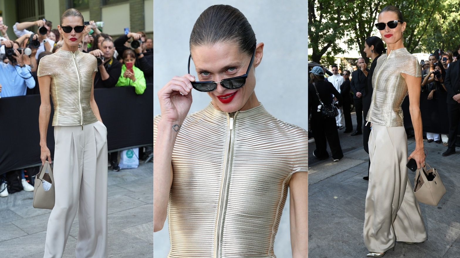 Małgorzata Bela na Fashion Weeku w Mediolanie