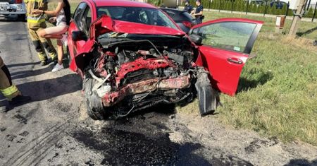 Wola Przybysławska: Tragiczny wypadek na skrzyżowaniu. Kierowcy nie udało się uratować