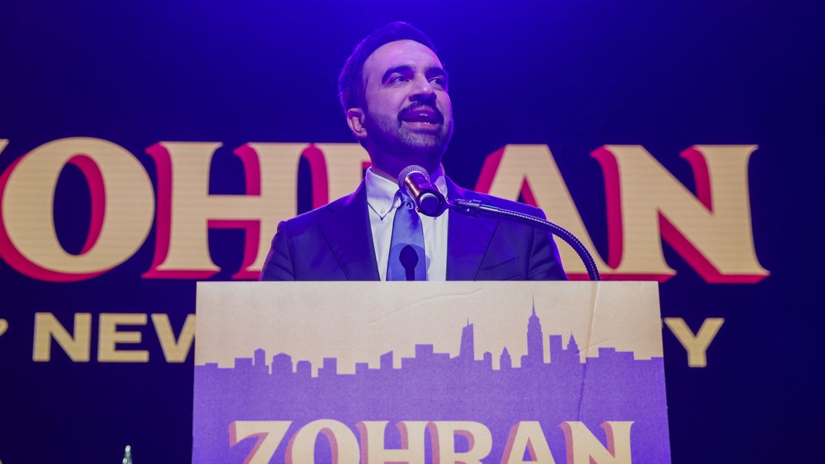 Mayor-elect of New York City Zohran Mamdani speaks during an election night party hosted by the Democratic nominee in the Brooklyn borough of New York, USA, 04 November 2025. Mamdani has defeated Andrew Cuomo to win the New York mayoral election. EPA/SARAH YENESEL Dostawca: PAP/EPA.