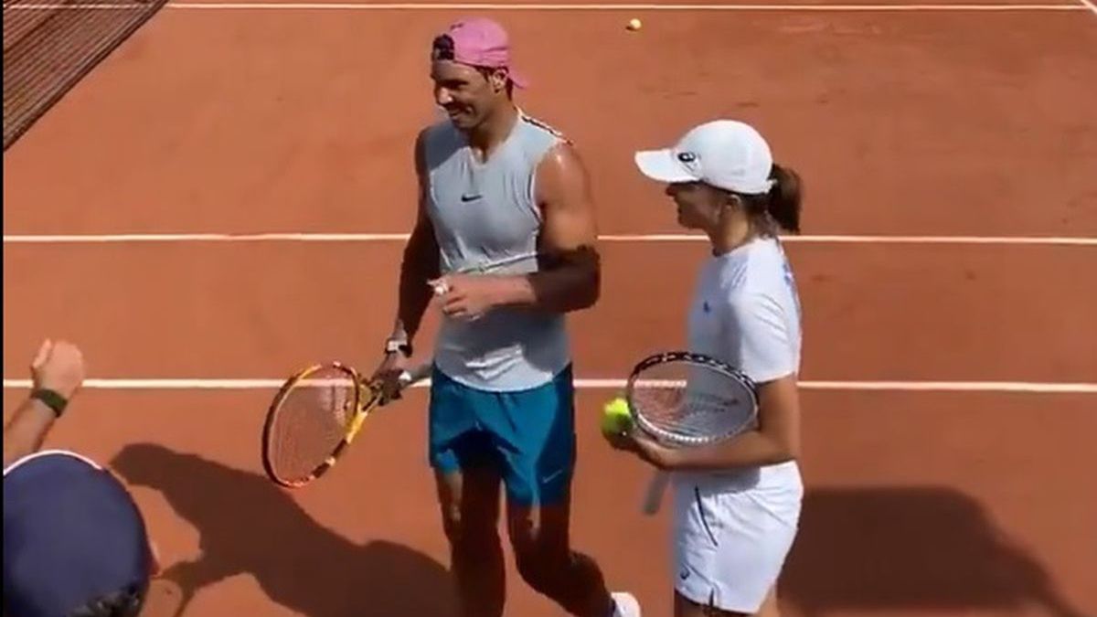 Iga Świątek spotkała się z Rafaelem Nadalem