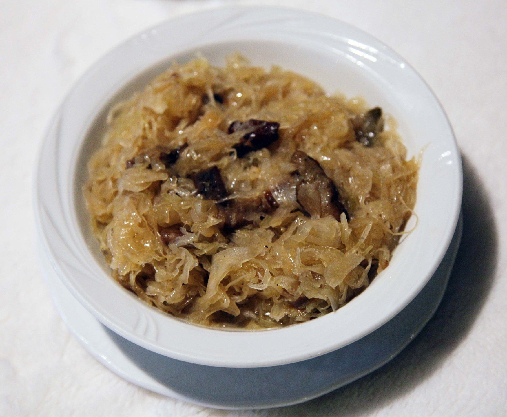 Kapusta z grzybami - alternatywa lub dodatek do wersji z grochem.