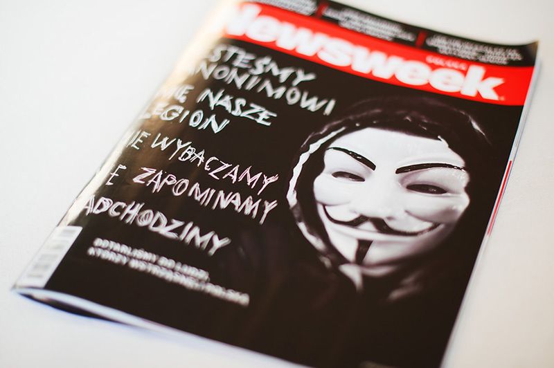 okładka Newsweek'a, do której stworzenia wykorzystano moje zdjęcie z manifestacji przeciwko ACTA