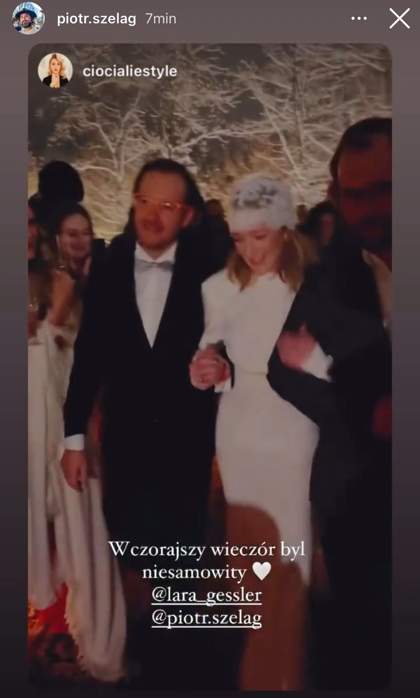 Lara Gessler i Piotr Szeląg wzięli drugi ślub