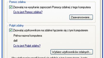 Podłączenie pulpitu zdalnego 1