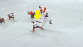 Wykosił go równo z lodem. Kuriozalny wypadek