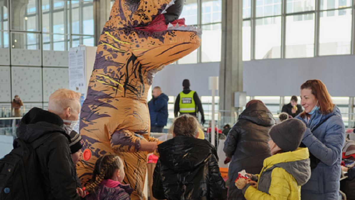 Akcja ma na celu choć trochę rozweselić dzieci przyjeżdżające z Ukrainy.