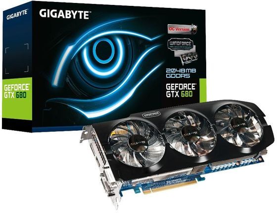 Gigabyte GeForce GTX 680 WindForce 3X karta graficzna opakowanie zdjęcie