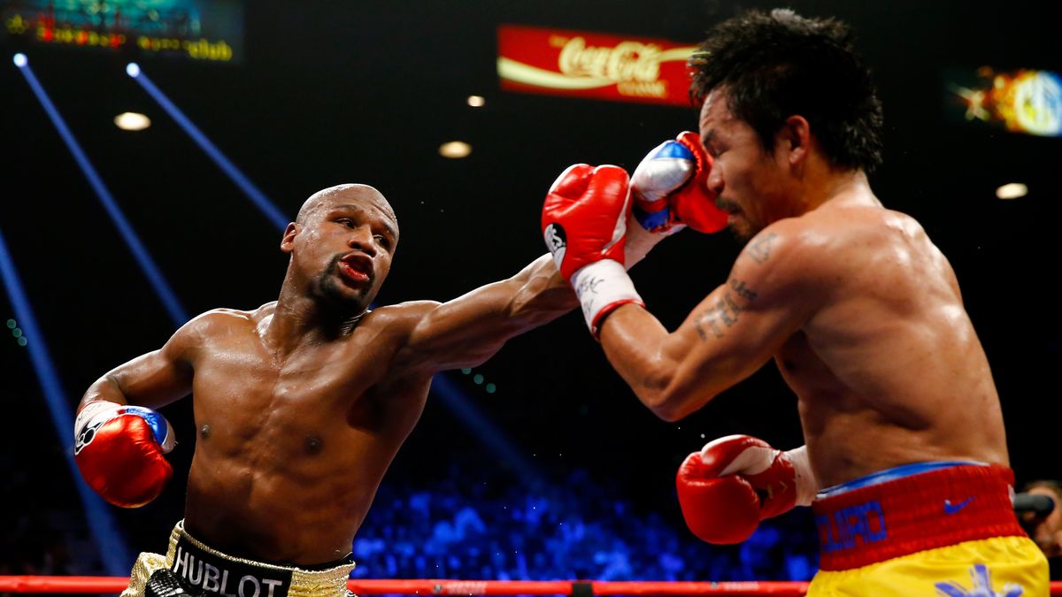 Zdjęcie okładkowe artykułu: Getty Images / Na zdjęciu: Floyd Mayweather w walce z Mannym Pacquiao