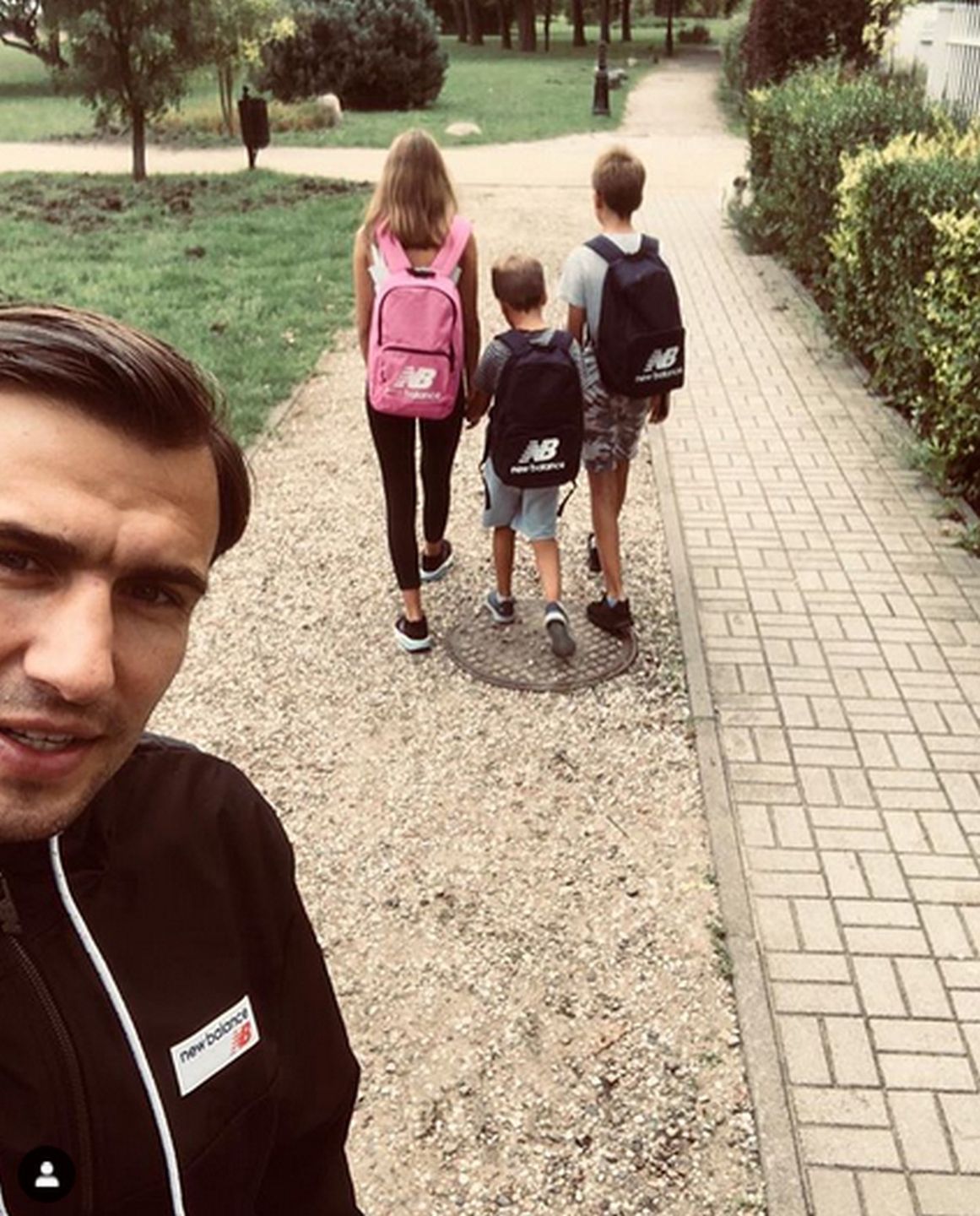 Jarosław Bieniuk z dziećmi