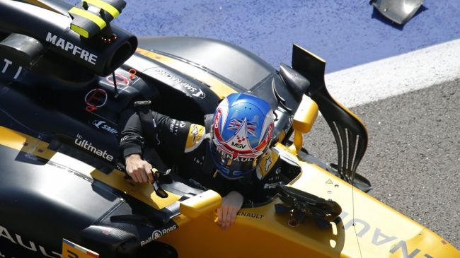 Joylon Palmer w bolidzie Renault