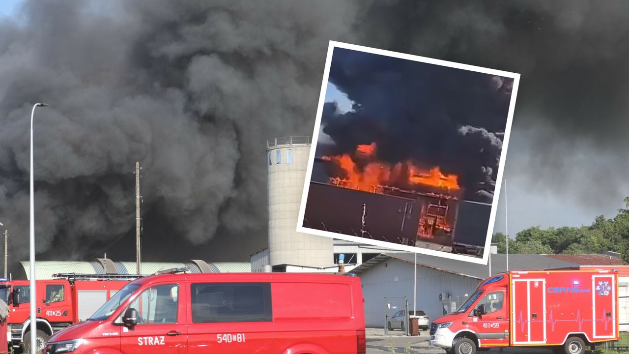 Cała hala zajęła się ogniem. W pobliżu był zbiornik z olejem napędowym