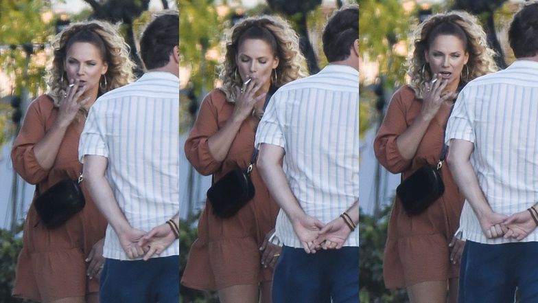 Joanna Liszowska całuje Pawła Deląga zaraz po spaleniu papierosa