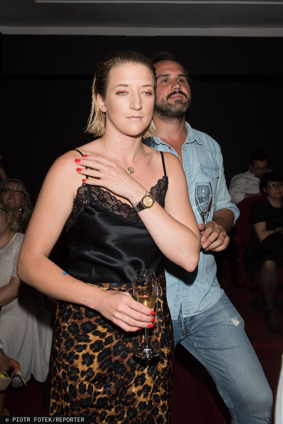 Lara Gessler z partnerem