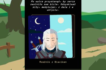 Kadr z gry „Reigns: The Witcher”