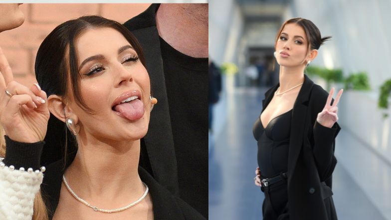 Roksana Węgiel pozuje w "Pytaniu na Śniadanie"