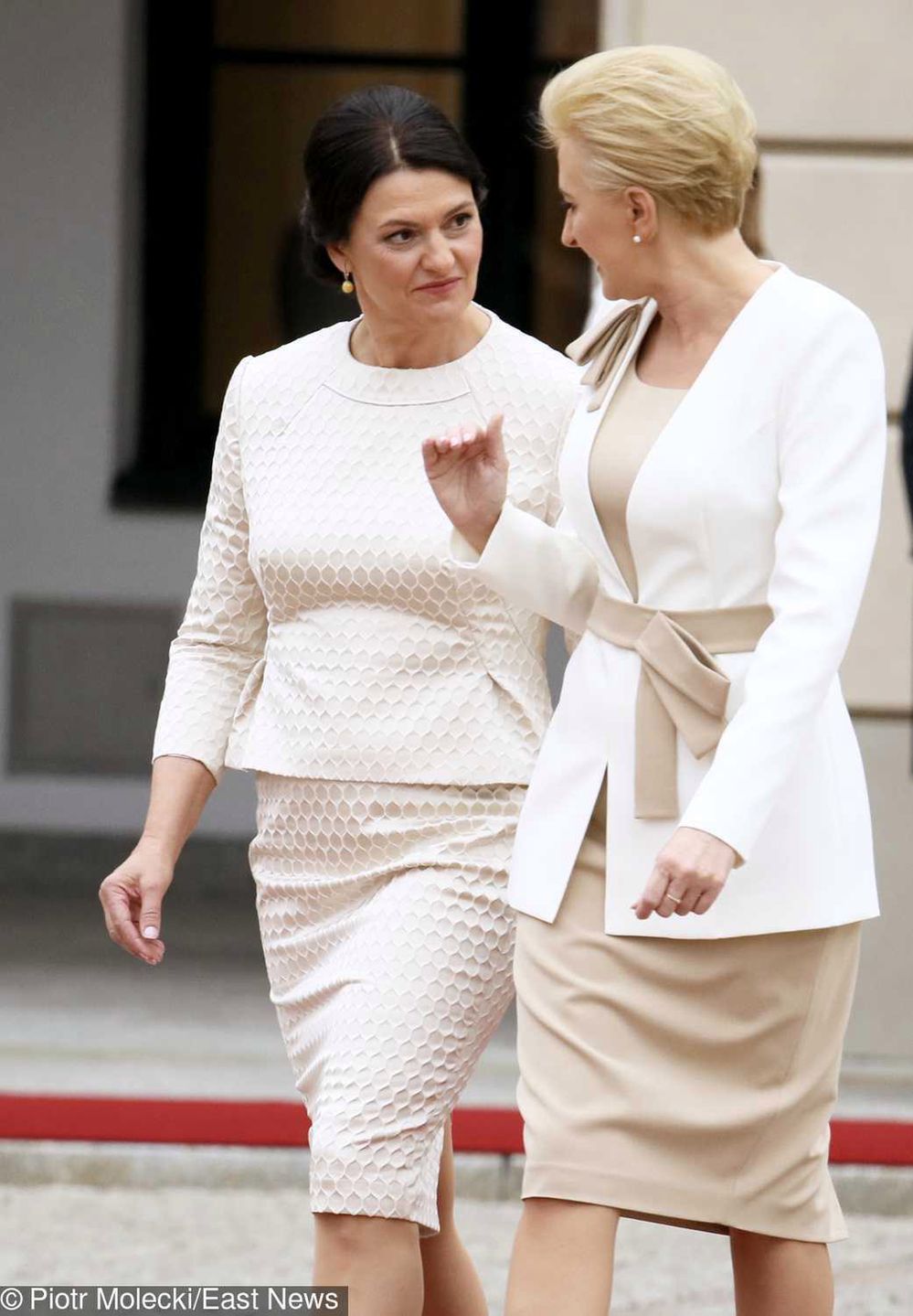 Pierwsza Dama Litwy Diana Nausediene i Agata Duda na spotkaniu w Warszawie