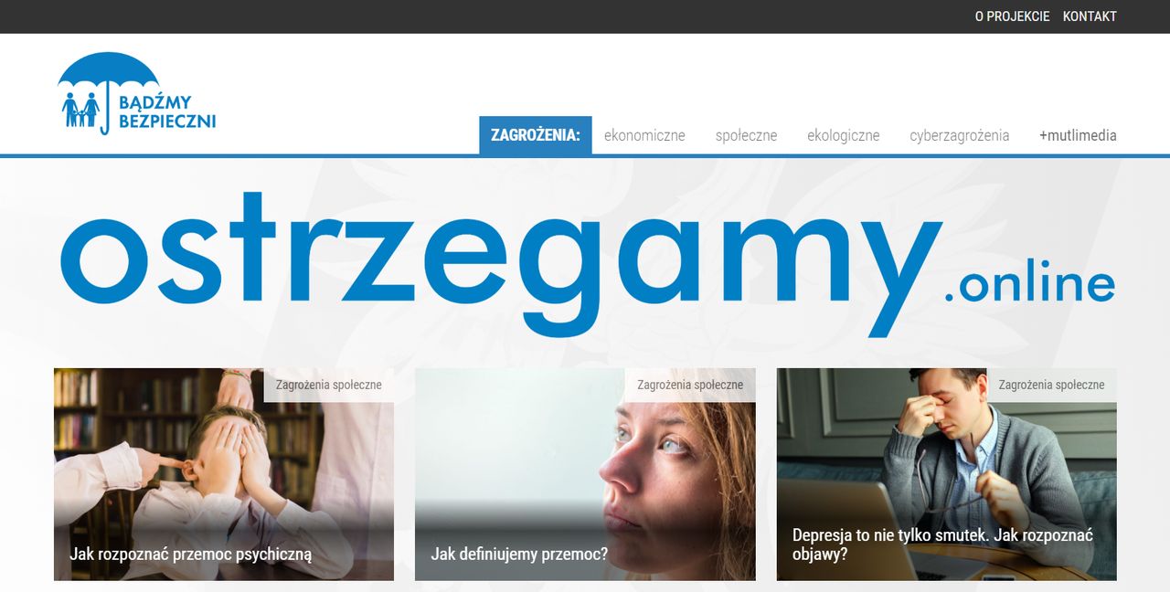 Nowy portal o bezpieczeństwie: ostrzegamy.online.