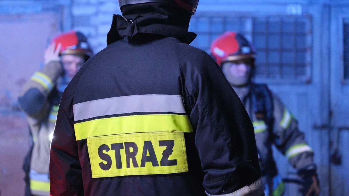 Strażacy podczas interwencji