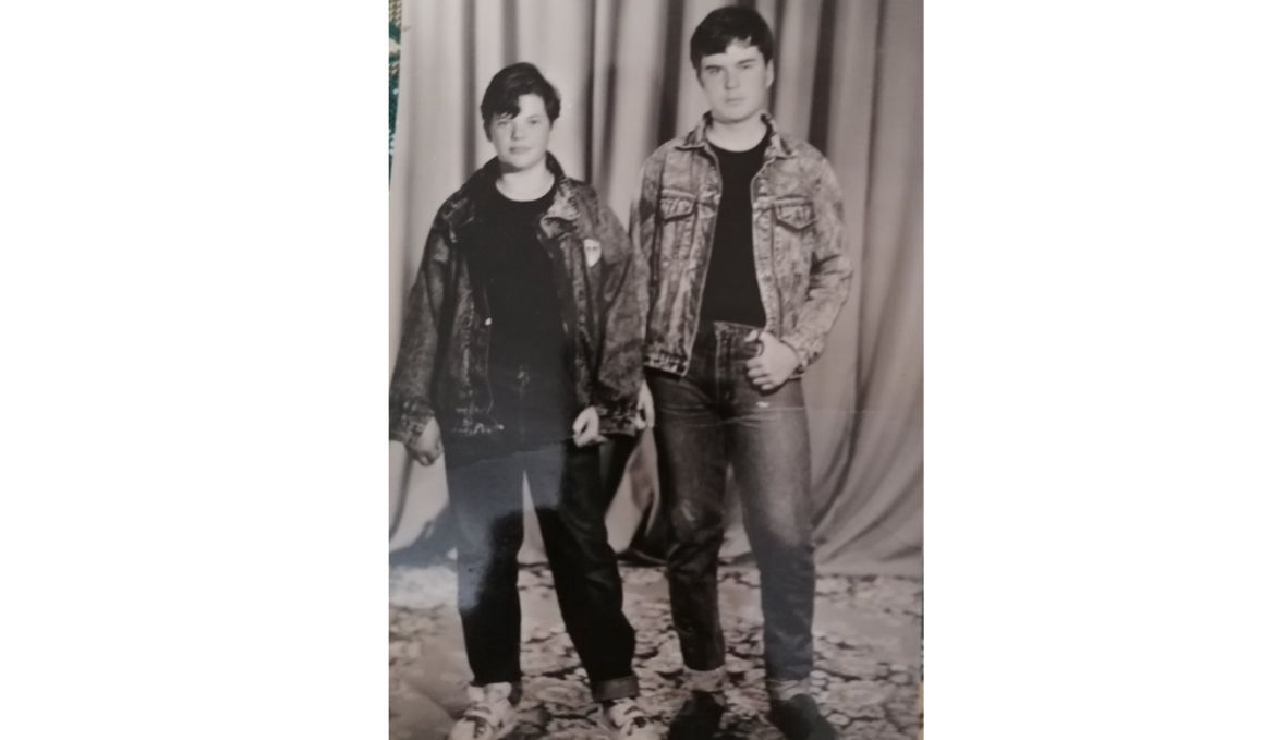 Stanisław (z lewej) i Andrzej, rok 1989