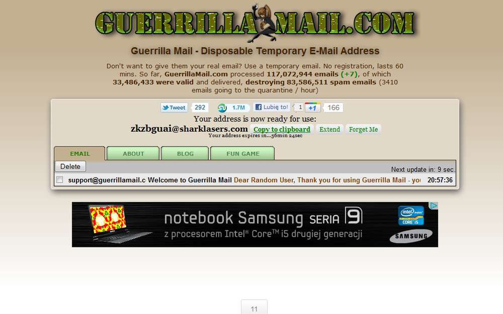 GuerrillaMail.com