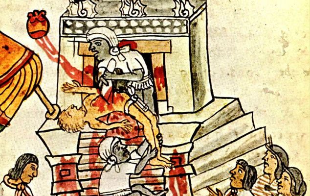 Krwawe ofiary Azteków