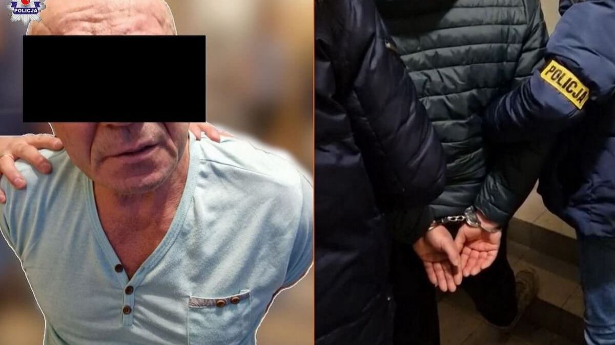 mężczyzna zatrzymany przez policję