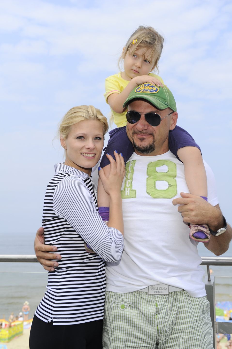 Anna Głogowska i Piotr Gąsowski z córką