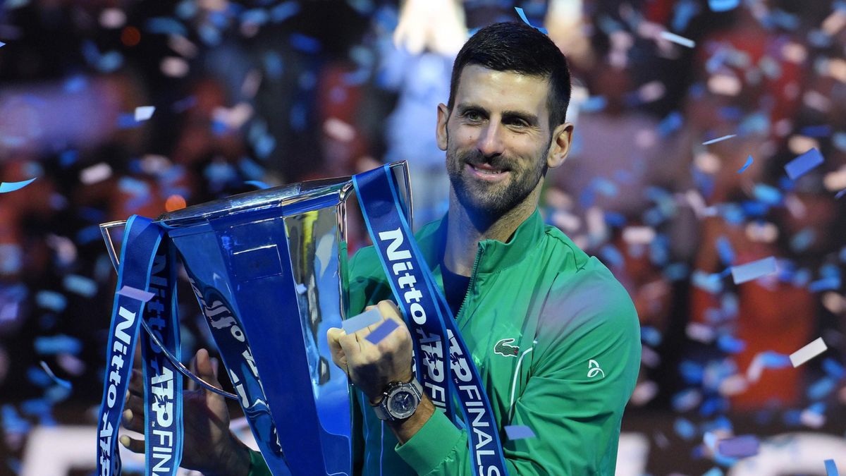 PAP/EPA / Alessandro di Marco / Na zdjęciu: Novak Djoković, mistrz ATP Finals 2023