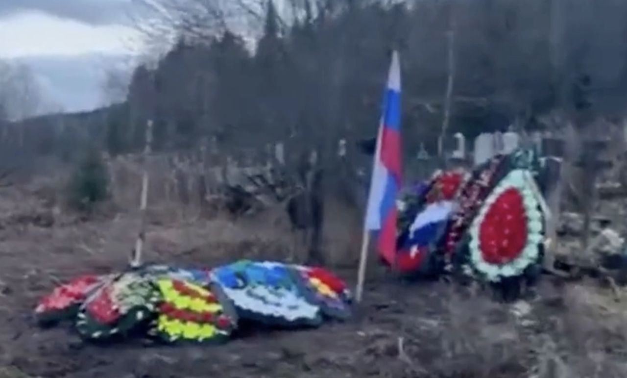 This is how Russians bury their soldiers. No words.