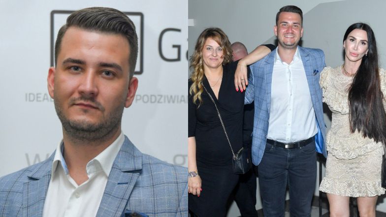 Bartłomiej Misiewicz zabawia się na evencie