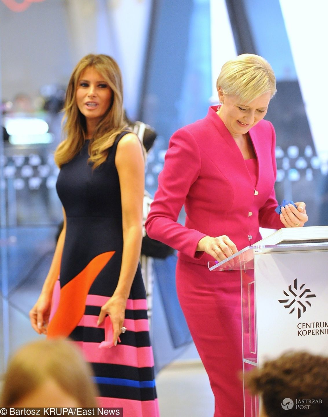 Melania Trump i Agata Duda - pojedynek na stylizacje w Warszawie
