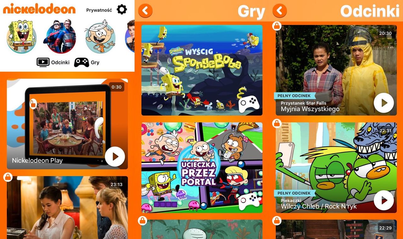 Aplikacja "Nickelodeon Play"