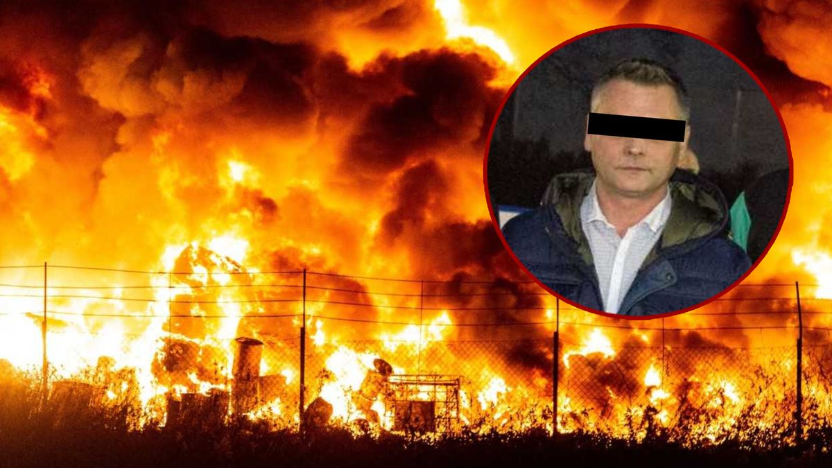 East News / Krzysztof Kaniewski/REPORTER / Tomasz Kudala / Na zdjęciu: pożar (fot. K.Kaniewski), w kółku Paweł K. (fot. T.Kudala)