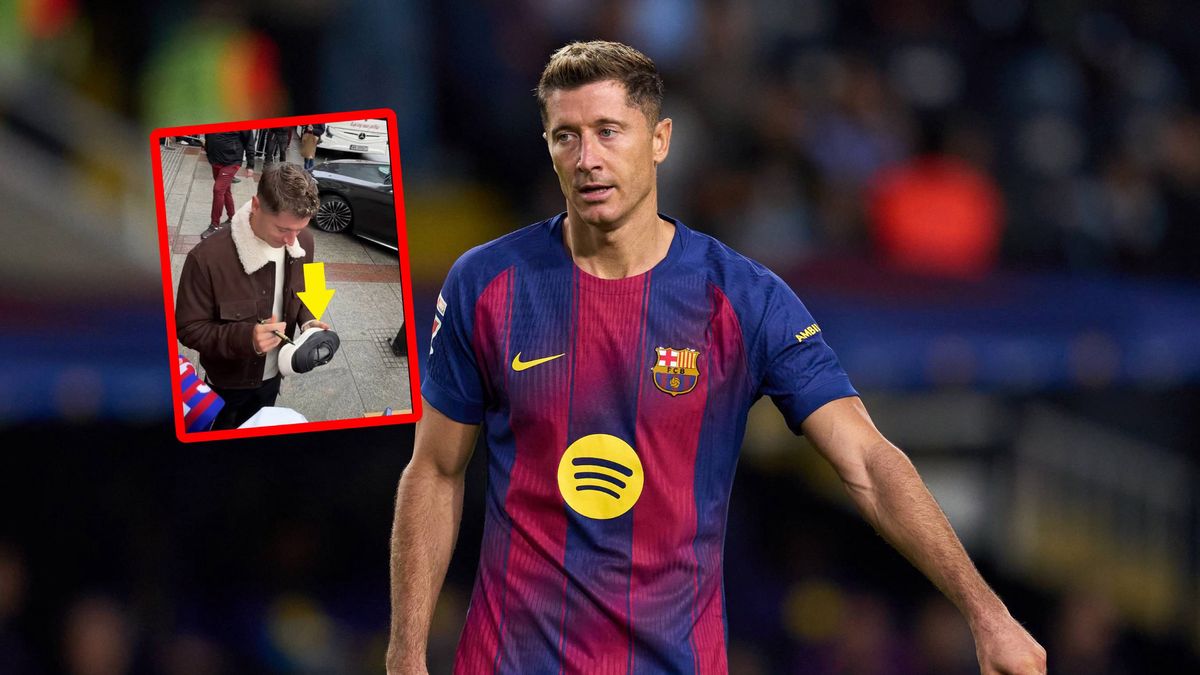 Getty Images / Alex Caparros oraz X/TVP Sport / Na zdjęciu: Robert Lewandowski