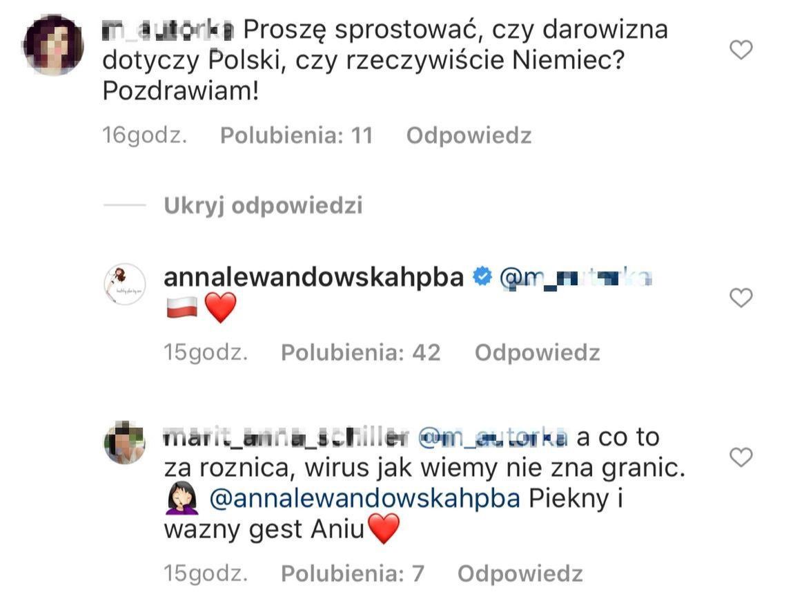 Anna Lewandowska komentuje