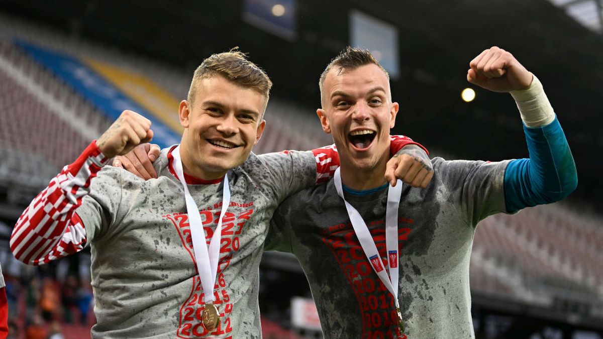 Zdjęcie okładkowe artykułu: Getty Images / Andreas Schaad - FC Red Bull Salzburg / Na zdjęciu: Kamil Piątkowski (z lewej) i Philipp Köhn