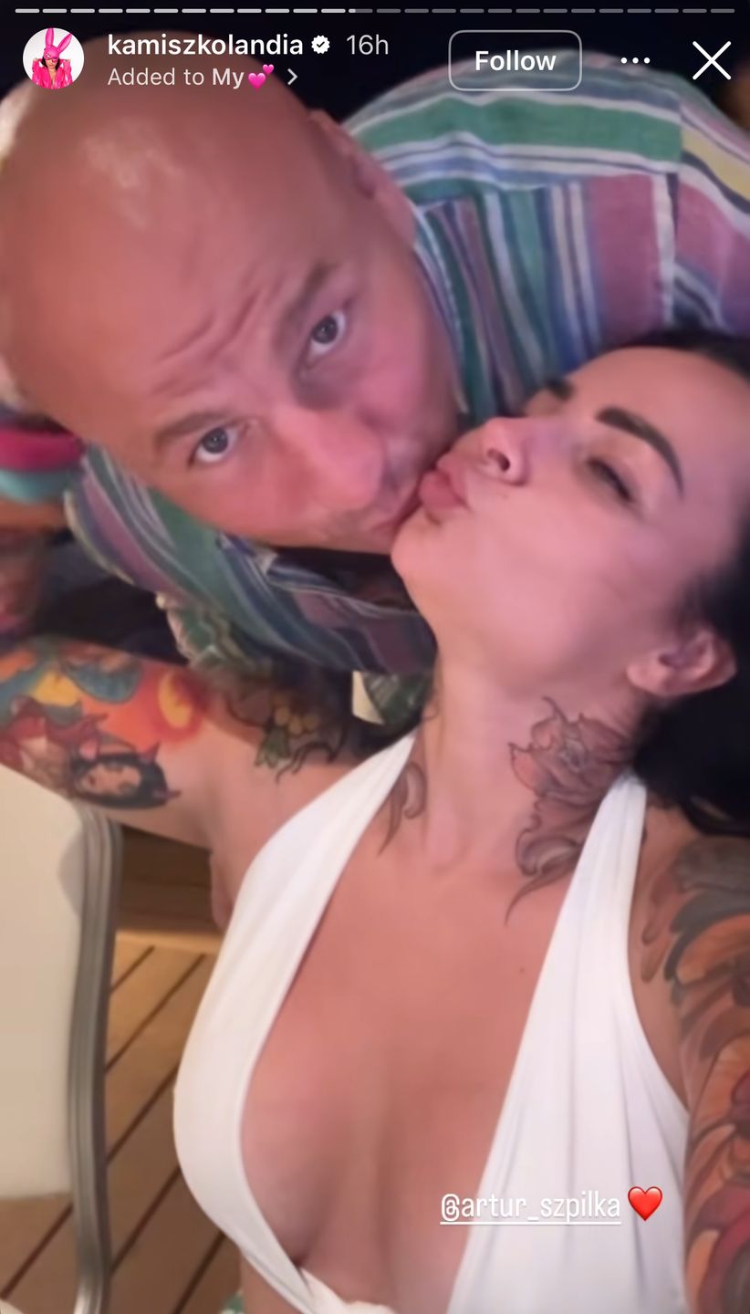 Kamila Wybrańczyk i Artur Szpilka na wakacjach