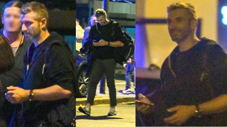 Adam Zdrójkowski gawędzi przed klubem z gwiazdą "Pierwszej miłości"