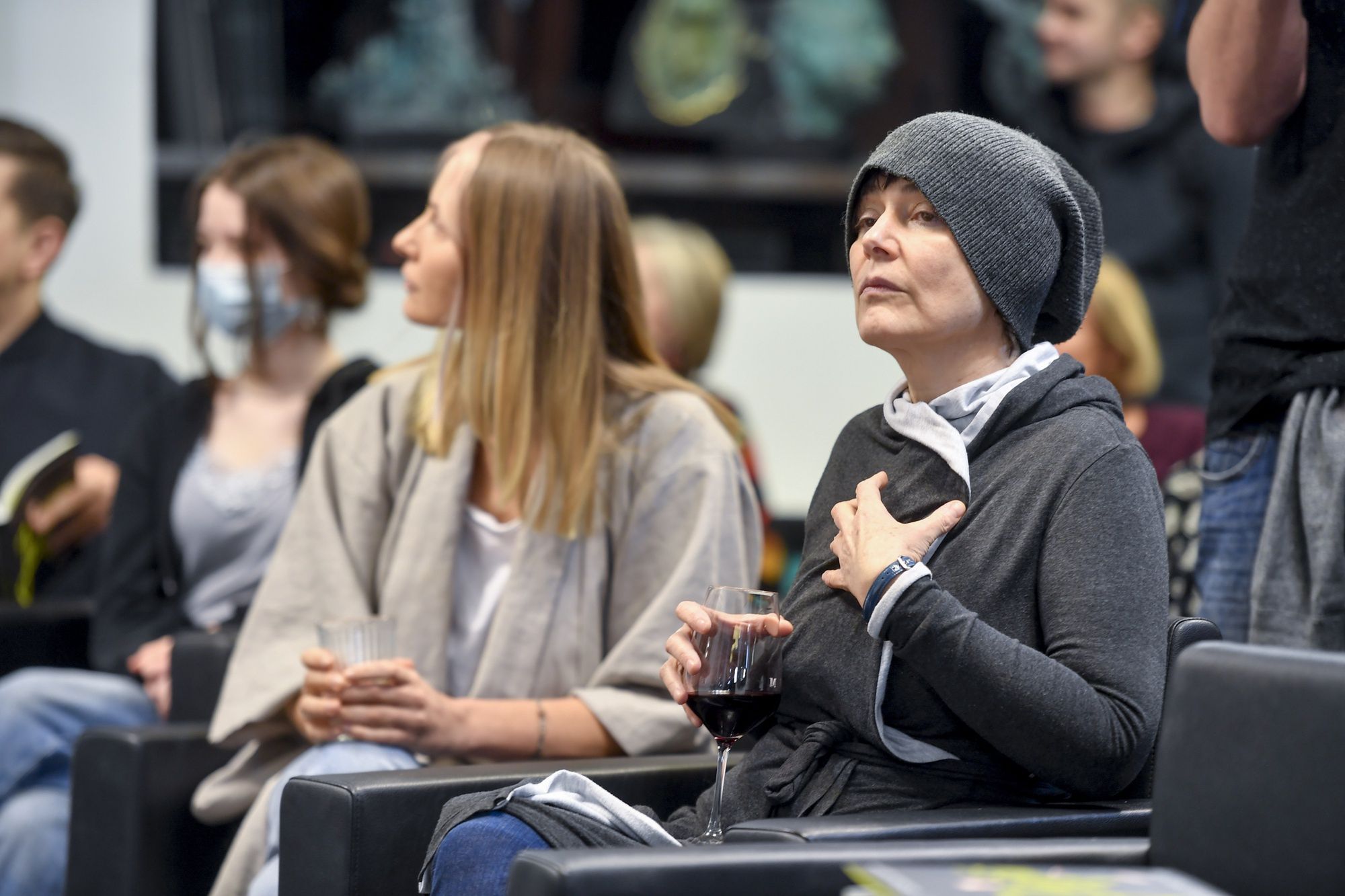 Kazimiera Szczuka na premierze książki "Lady Baba Jaga. Opowieść o Jadze Hupało" w marcu 2022 roku 