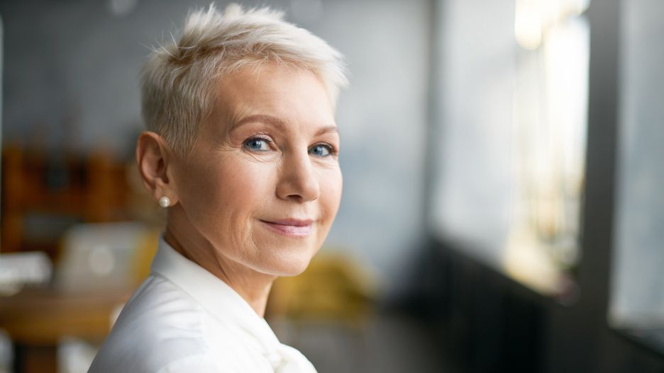 Close up portrait of attractive mature Caucasian woman with blonde pixie haircut and wrinkles looking at camera with confident smile while working in her office. Business, work, job and profession
Close up portrait of attractive mature Caucasian woman with blonde pixie haircut and wrinkles looking at camera with confident smile while working in her office. Business, work, job and profession
mature, female, portrait, adult, woman, businesswoman, blouse, person, caucasian, senior, casual, people, attractive, beautiful, looking, confident, background, happy, hair, elderly, lady, happiness, one, white, smiling, head, isolated, old, retired, cheerful, positive, smile, camera, older, grandmother, aged, grey, healthy, pensioner, wrinkles, pretty, beauty, business, modern, space, confidence, lifestyle, age, face, shoulders