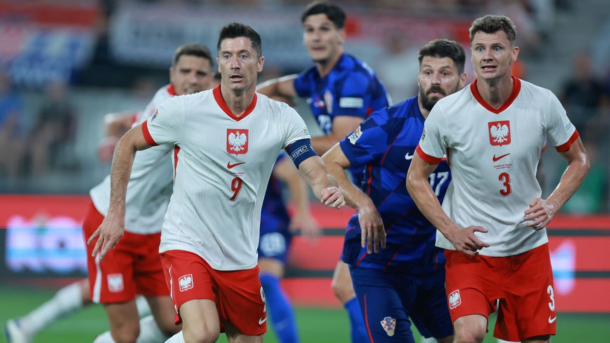 Getty Images / Davor Javorovic/Pixsell/MB Media/Getty Images) / Kadr z wrześniowego meczu Chorwacji z Polską w Osijeku