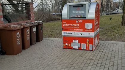 Rybnik. W mieście stanęły kontenery na elektrośmieci.