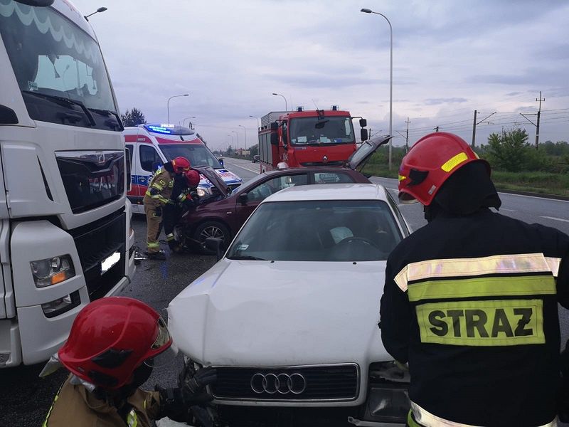 Wypadek drogowy na obwodnicy Ostrowca