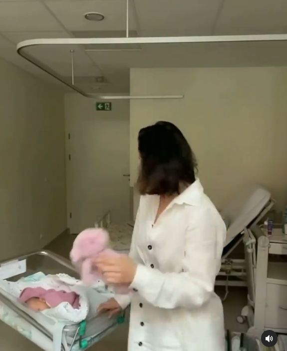 Klaudia Halejcio pokazała wideo z porodówki