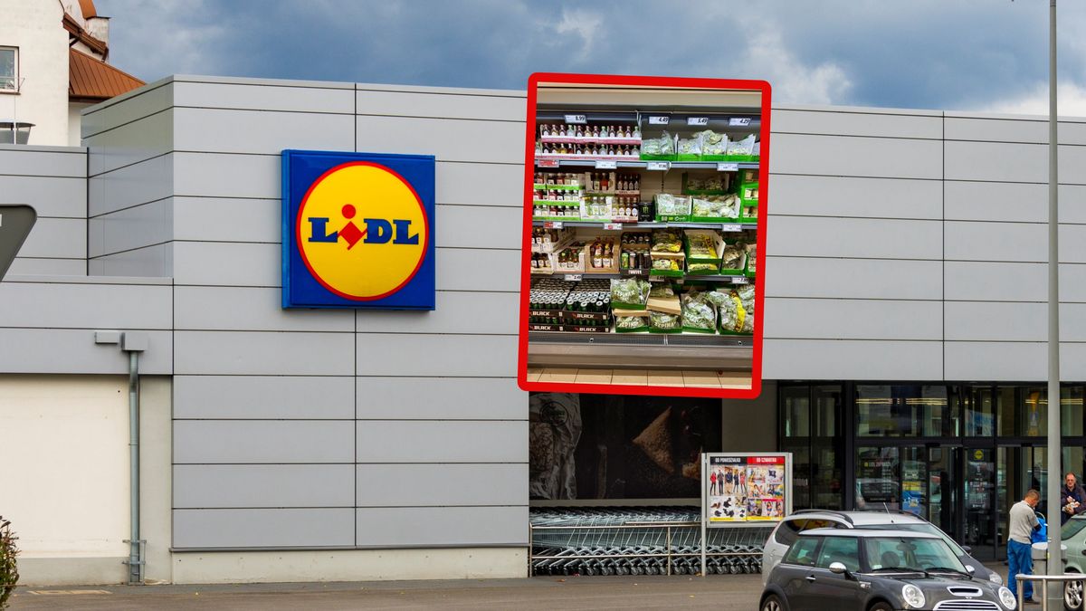 Bulwersujący widok w Lidlu.