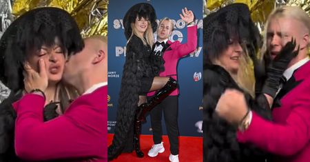 Magdalena Narożna i Skolim harcują za kulisami "Sylwestrowej Mocy Przebojów". Zażegnali spór z "Disco Star"? (ZDJĘCIA)