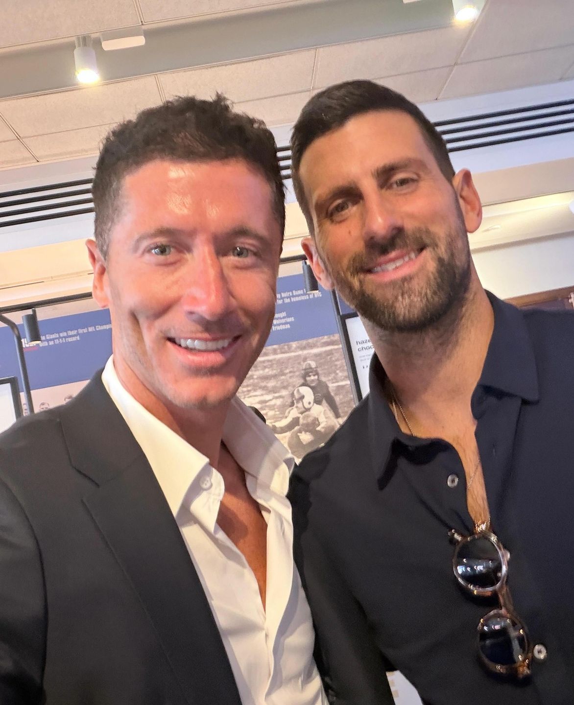 Robert Lewandowski i Novak Djokovic